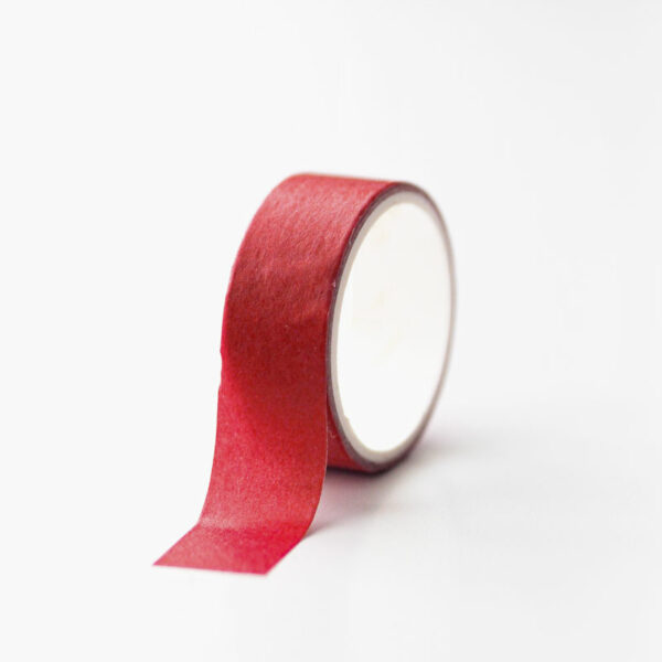 Taśma Washi Tape - ciemna czerwień
