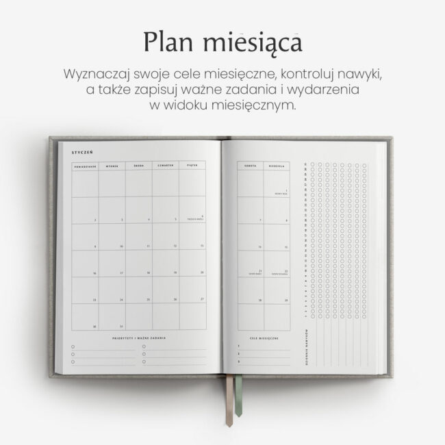 Kalendarz dzienny 2023 - plan miesiąca