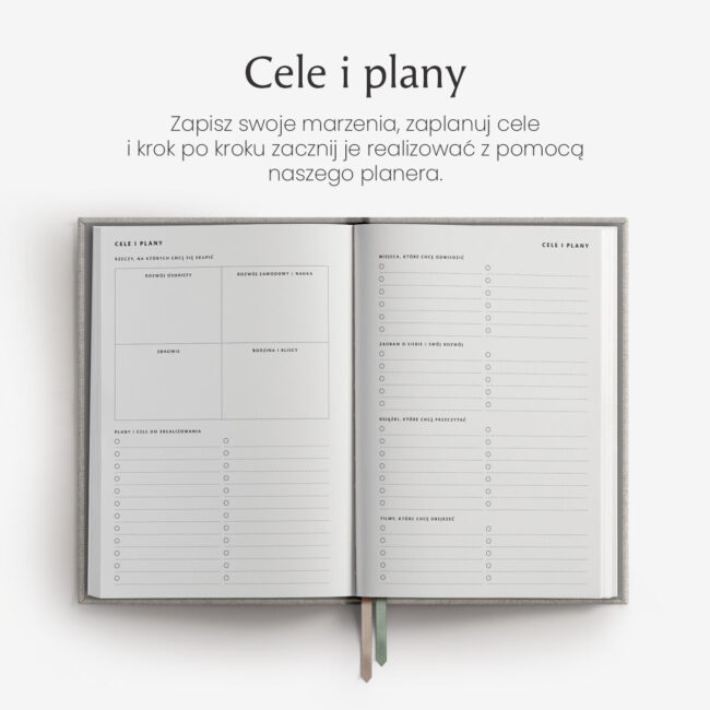 Cele i plany w planerze dziennym