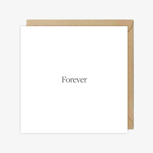 Kartka z napisem Forever