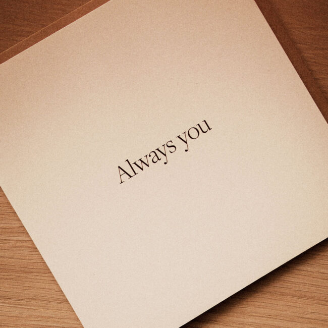 Kartka z napisem Always You