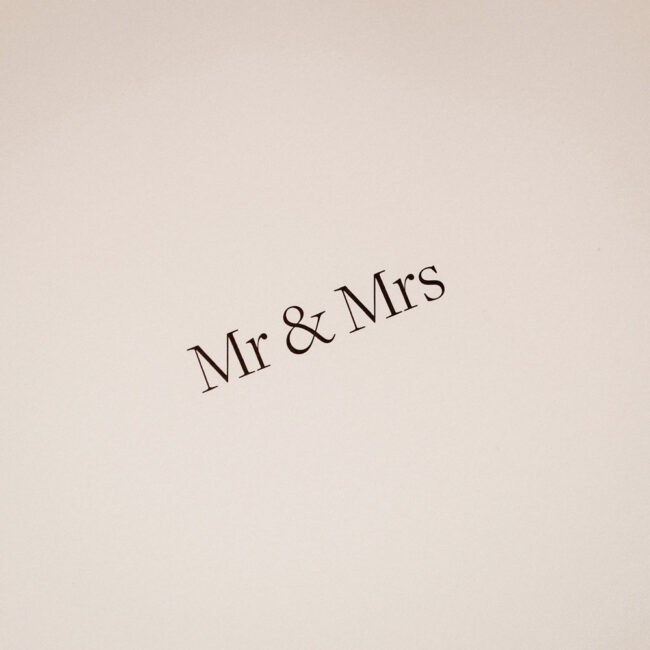 Kartka na ślub Mr&Mrs