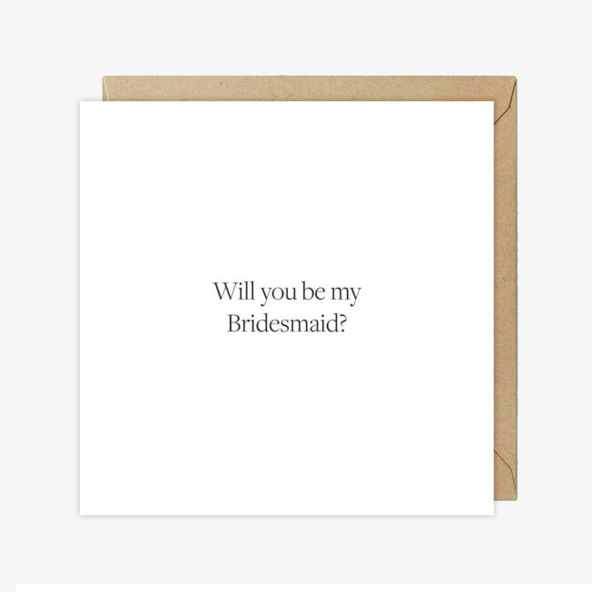 Kartka dla świadkowej Will you be my Bridesmaid?